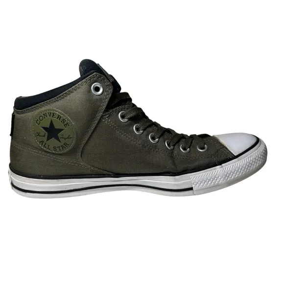 Converse Chuck Taylor All Star High Street Olive Green/Black Shoes- Mens 9.5