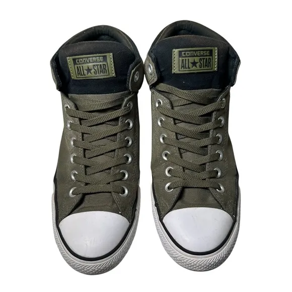 Converse Chuck Taylor All Star High Street Olive Green/Black Shoes- Mens 9.5