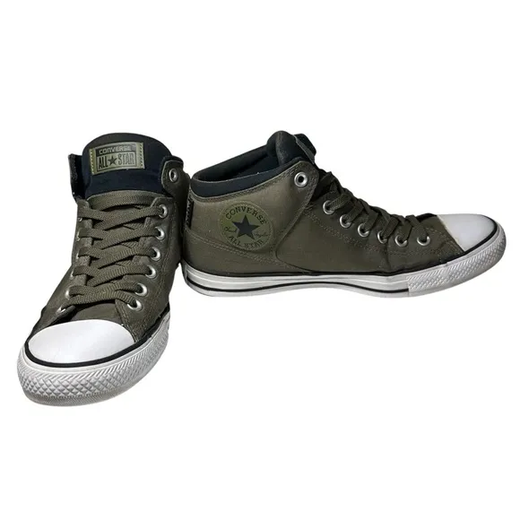 Converse Chuck Taylor All Star High Street Olive Green/Black Shoes- Mens 9.5