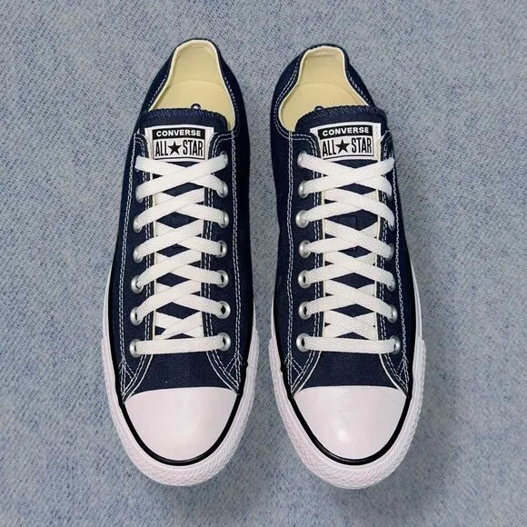 Converse Chuck Taylor All Star Low-Top Sneakers | Navy Blue | Men’s Size 9.5