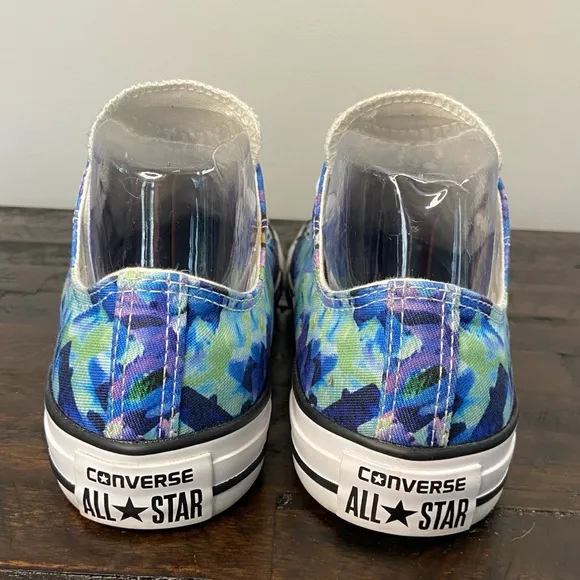 Converse Chuck Taylor All-Star Photo Real Low-Top Sneakers Blue Purple Women’s 7