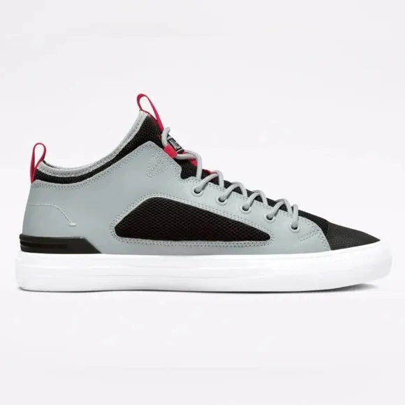 Converse Chuck Taylor All Star Ultra OX Unisex Gray/Black/Red Shoe/Sneaker | NEW