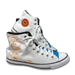 Converse Chuck Taylor High Top Canvas White Men Sneakers Custom 172514C-WHT/BLU