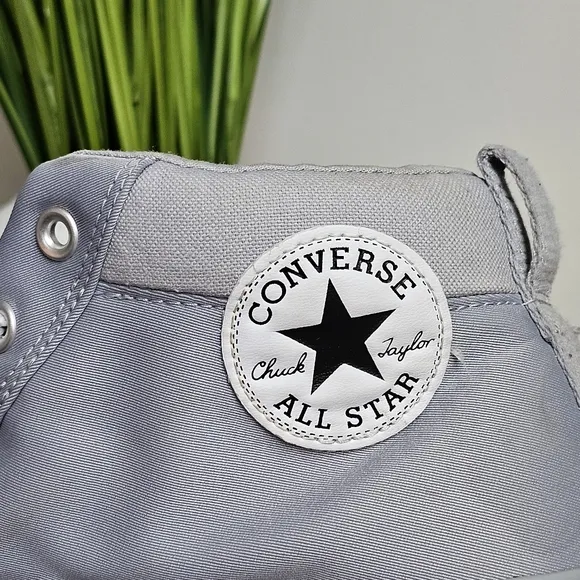 Converse Chuck Taylor Street Mid Casual Sneakers from Finish Line Gray M 10/W 12