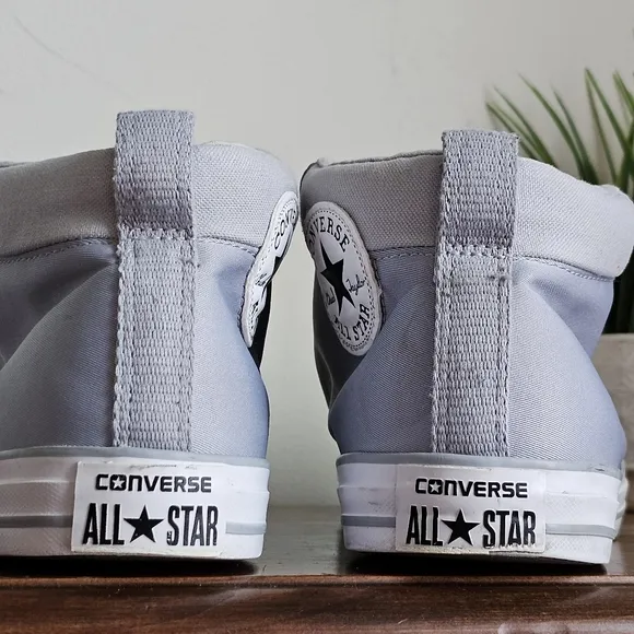 Converse Chuck Taylor Street Mid Casual Sneakers from Finish Line Gray M 10/W 12