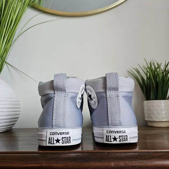 Converse Chuck Taylor Street Mid Casual Sneakers from Finish Line Gray M 10/W 12
