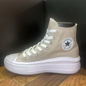 Converse Chuck Taylor All Star Move Platform High Beach Stone Sneakers A04365C