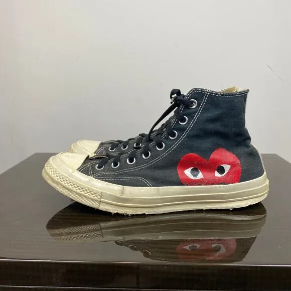 Converse Comme des Garcons Play High Canvas Sneakers Men's 10