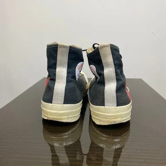 Converse Comme des Garcons Play High Canvas Sneakers Men's 10