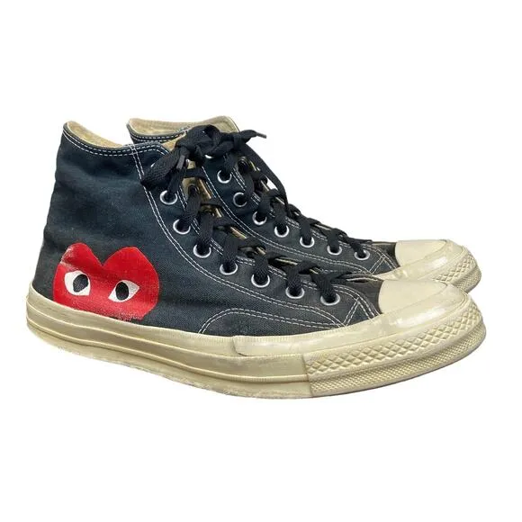 Converse Comme des Garcons Play High Canvas Sneakers Men's 10