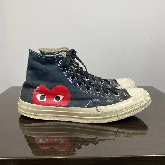 Converse Comme des Garcons Play High Canvas Sneakers Men's 10