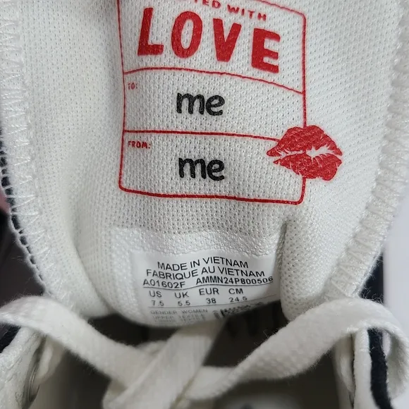 Converse CTAS Hi Valentine's Day 2022 Black White Sneakers Women's 7.5