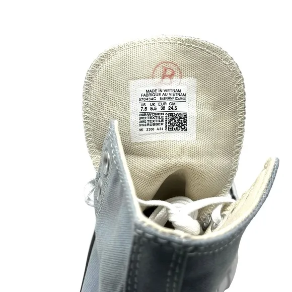 Converse Ctas Lift Platform High Casual Sneakers Women's Canvas 570434C -WBLB