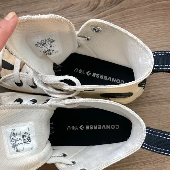 Converse CTAS lugged Hi platform booties sneakers zebra tongue 5