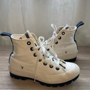 Converse CTAS lugged Hi platform booties sneakers zebra tongue 5