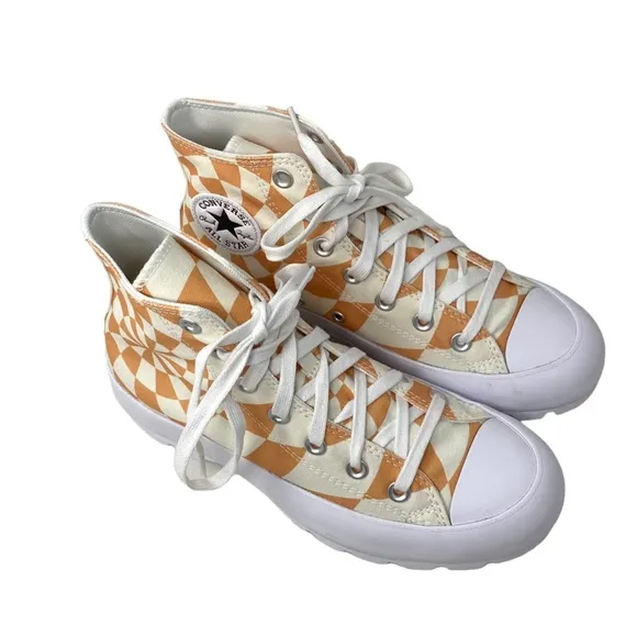 Converse Ctas Lugged High Top Sneakers Women's Size Orange Candy Canvas A10018C