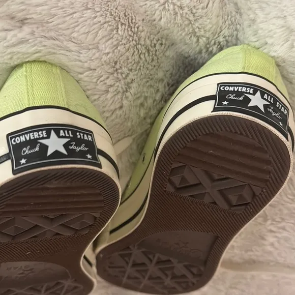 Converse Light Green Canvas Sneakers