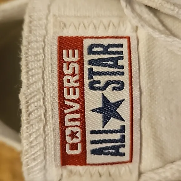 Converse Men's White Low-Top Lace-Up Casual Sneakers Sz 4.5