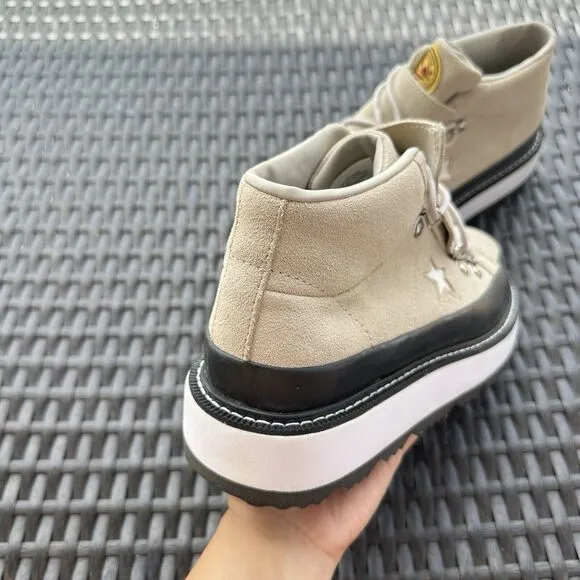 Converse One Star Mid Fleece Lined Boots Papyrus Women's Boots 566164C Size 7.5