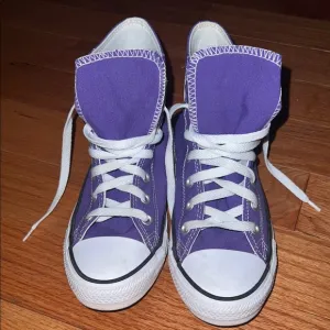 Converse Purple Canvas High-Top Sneakers