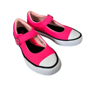 Converse Superplay Pink Mary Jane Kids Low Top Sneakers Girls Size 3 NEW