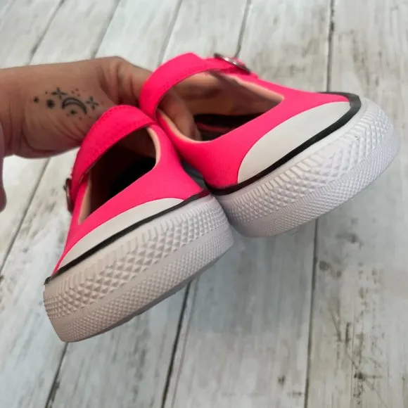 Converse Superplay Pink Mary Jane Kids Low Top Sneakers Girls Size 3 NEW