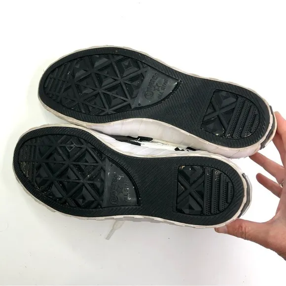 Converse Unt1Tl3D Hi Script Print Black high top sneakers 6