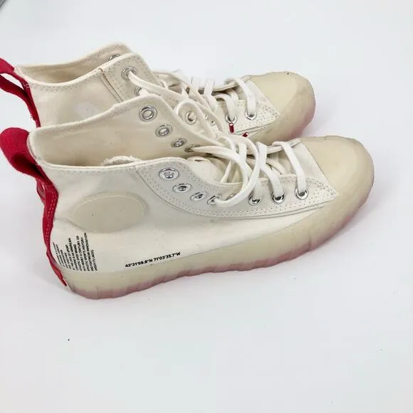 Converse UNTITL3D Hi Top Egret/Cream Canvas Men's Sneakers A01644C Size 6.5