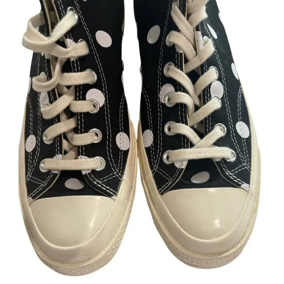Converse x Comme de Garcons PLAY Polka Dot Chuck Taylor All Star 70s Hi Sneakers