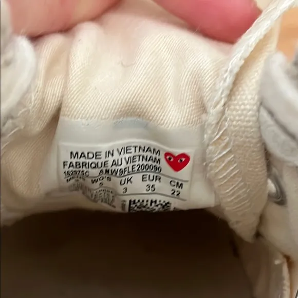 Converse x Comme des Garcins Play Sneakers womens size us 5