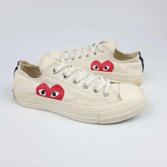 Converse x Comme Des Garçons Big Heart Low Top Sneakers Women’s 6.5
