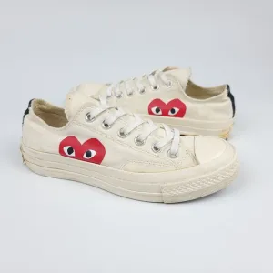 Converse x Comme Des Garçons Big Heart Low Top Sneakers Women’s 6.5