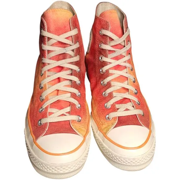 Converse X Concepts 1891 Orange Gradient High-Top Canvas Sneakers Size 8