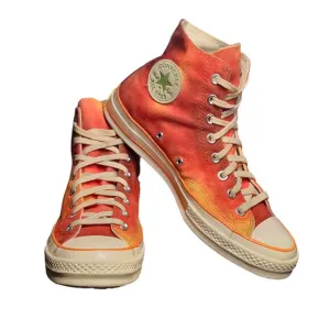 Converse X Concepts 1891 Orange Gradient High-Top Canvas Sneakers Size 8