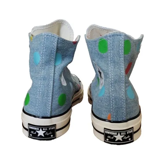Converse x Golf Wang Chuck 70 Hi Blue Polka Dot Men’s Size 8 WOM Sz 10 170011C