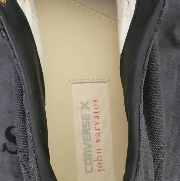 Converse X John Varvatos Chuck Taylor Low Top Laceless Black Sneakers