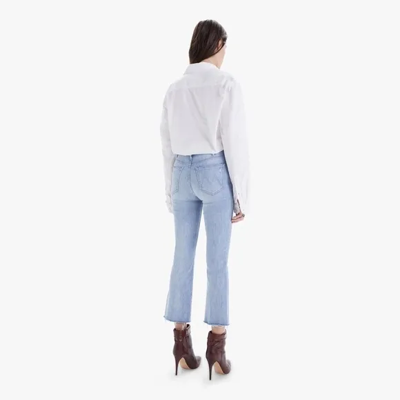 COPY - Like NEW Mother Denim - The Hustler Ankle Fray Jean in Knock on Wood Siz…