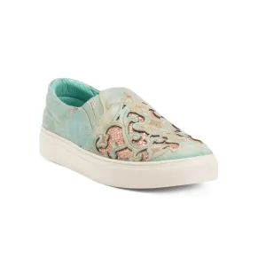 CORRAL BOOTS  Mexico Leather Inlay And Embroidery Western Sneakers