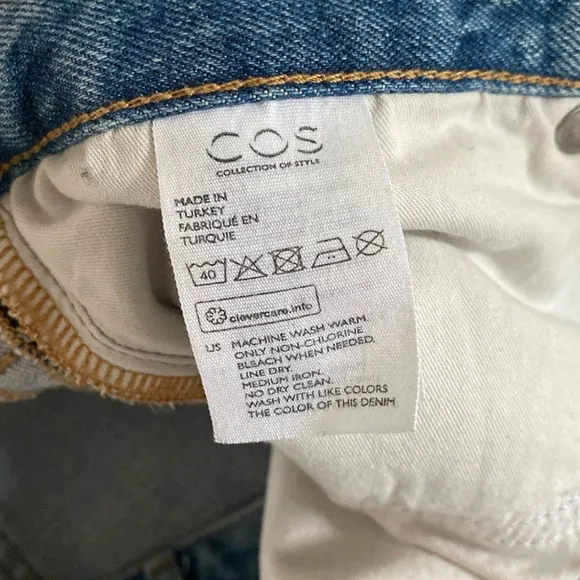 COS Tapered High Rise Ankle Length Jeans Size 32