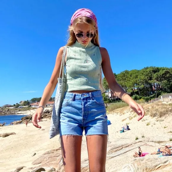 “Costal Cowgirl Cutoffs” Denim Shorts