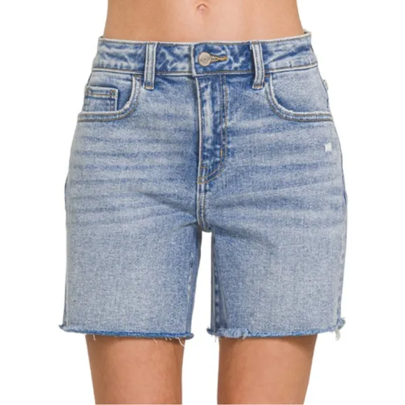 “Costal Cowgirl Cutoffs” Denim Shorts