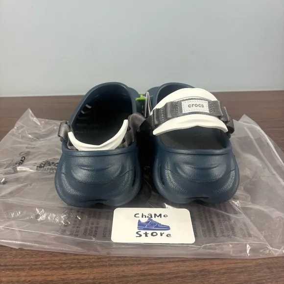 Crocs Echo Nightfall Blue Clog Shoes Comfort Slides Sandals Mens Size 12