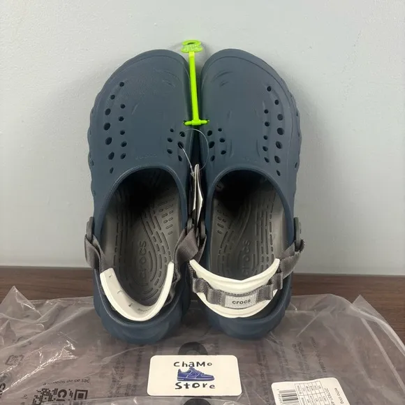 Crocs Echo Nightfall Blue Clog Shoes Comfort Slides Sandals Mens Size 12