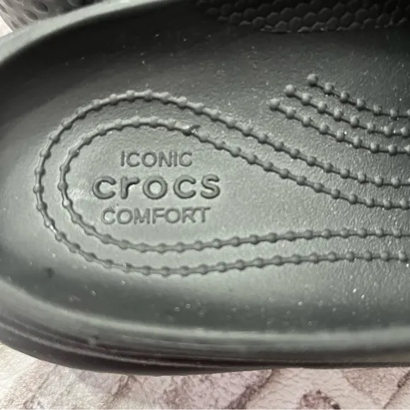 Crocs Stomp Loafers Unisex Adult Womens 6 Men’s 4 Black Chunky Platform Y2K