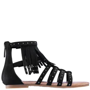 CYBIL-BLACK SUEDE