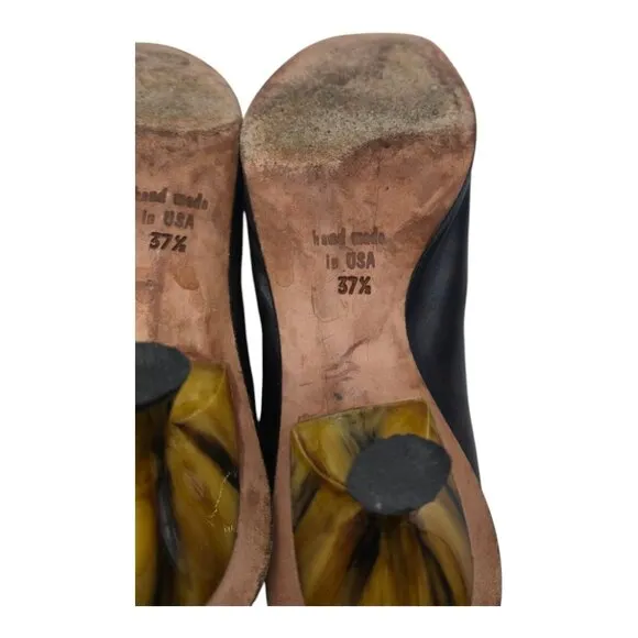 CYDWOQ Shoes Womens 37.5 Brown SKATE Ankle Vintage Career Academia USA Party