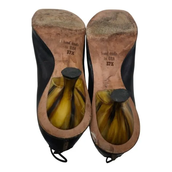CYDWOQ Shoes Womens 37.5 Brown SKATE Ankle Vintage Career Academia USA Party
