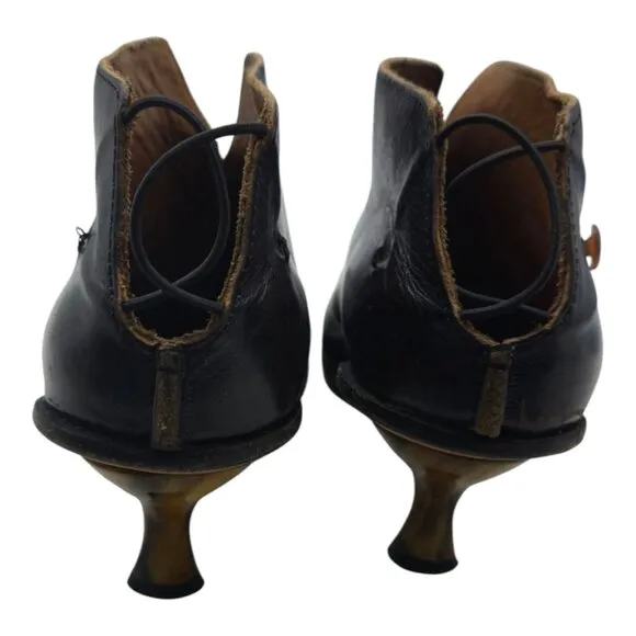 CYDWOQ Shoes Womens 37.5 Brown SKATE Ankle Vintage Career Academia USA Party
