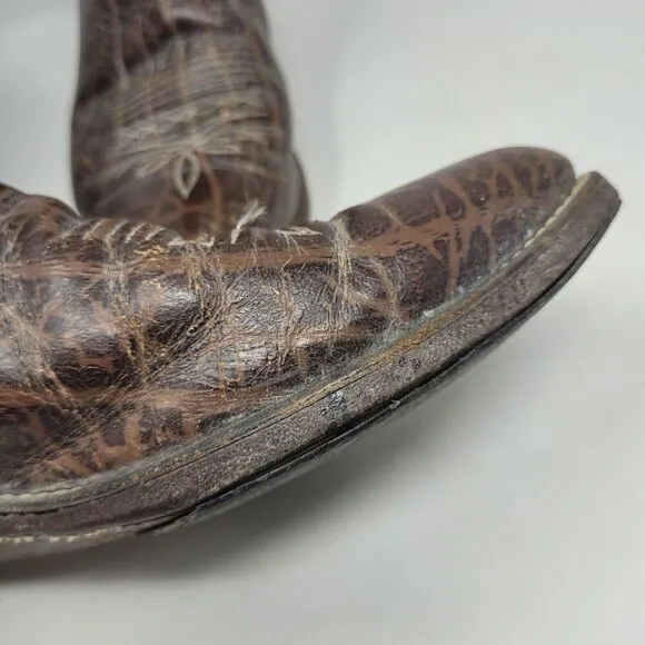 Dan Post Boots Mens 11B Brown Leather Western Cowboy Rodeo Ranch Riding P2559