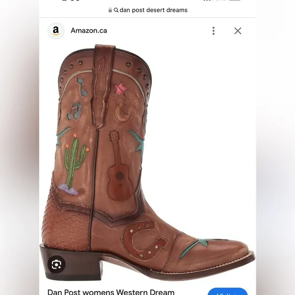Dan Post desert dreams leather boots size 8